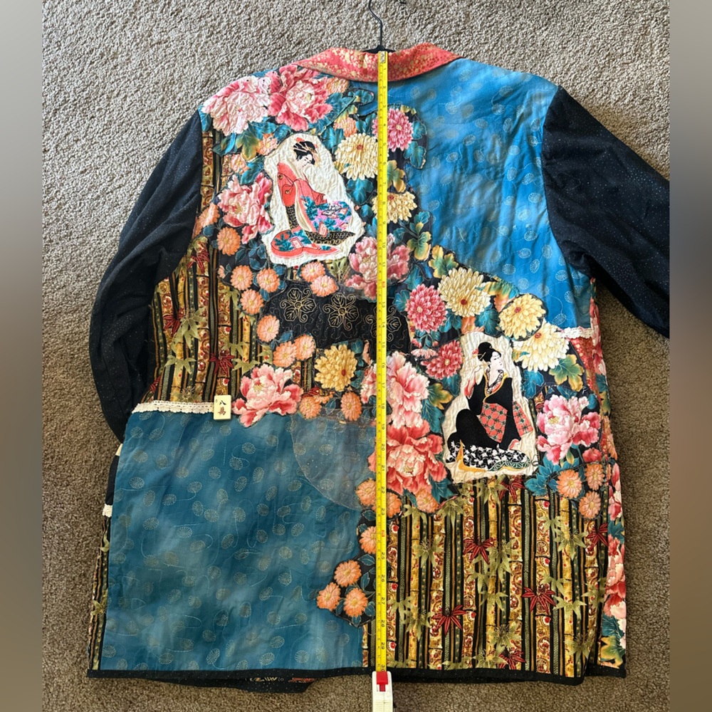 Vintage Handmade Oversized Asian Inspired Blazer - Picture 7 of 13
